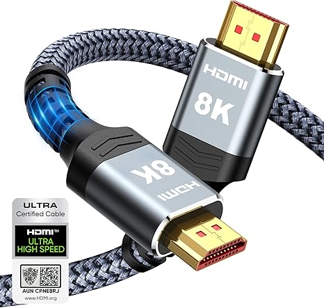 Highwings 8K 10K 4K HDMI Cable 48Gbps 6.6FT/2M