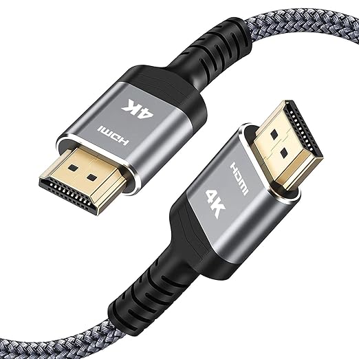 Highwings High‑Speed 25 FT HDMI Cable, 18Gbps 2.0 Braided HDMI Cord (4K HDR, HDR10, HDCP 2.2, ARC)